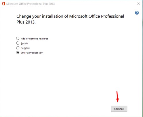 2 cách nhập key Microsoft Office 2013 và 2016 